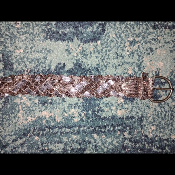 Accessories - Silver&Bronze Sequins Braided Belt